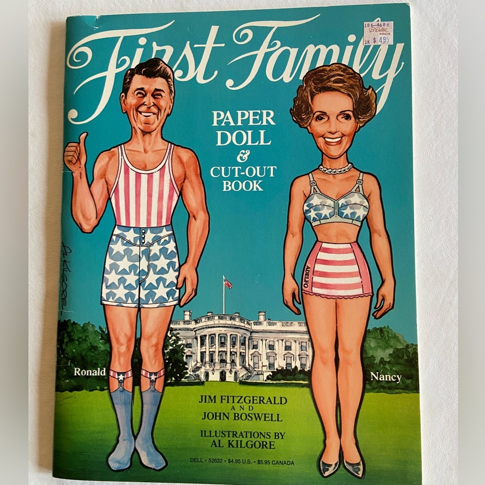 Vintage First Family Paper Doll & Cut-Out Book